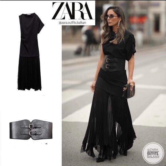 ZARA LEATHER SASH BELT - Picture 3 of 12